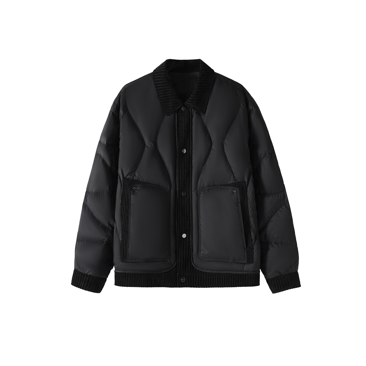 衬衫式羽绒服男士休闲外套