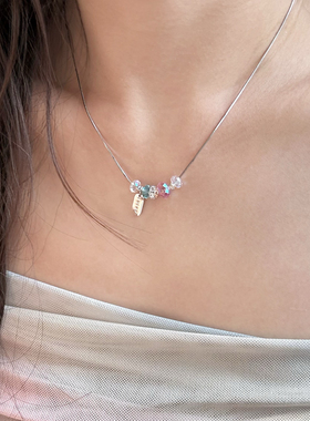 纯银项链精致蛇骨链原创设计