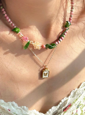 自由之诗｜一加一shop原创夏日花园串珠项链女ins风小众法式复古