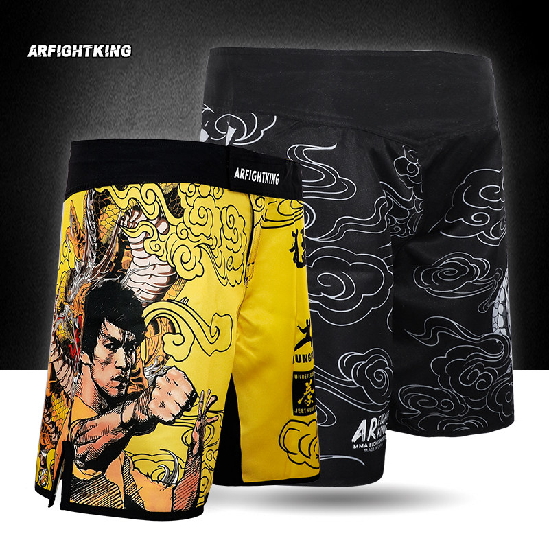武术柔术休闲裤透气训练服格斗泰拳击UFC短裤定制MMA猛龙过江搏击