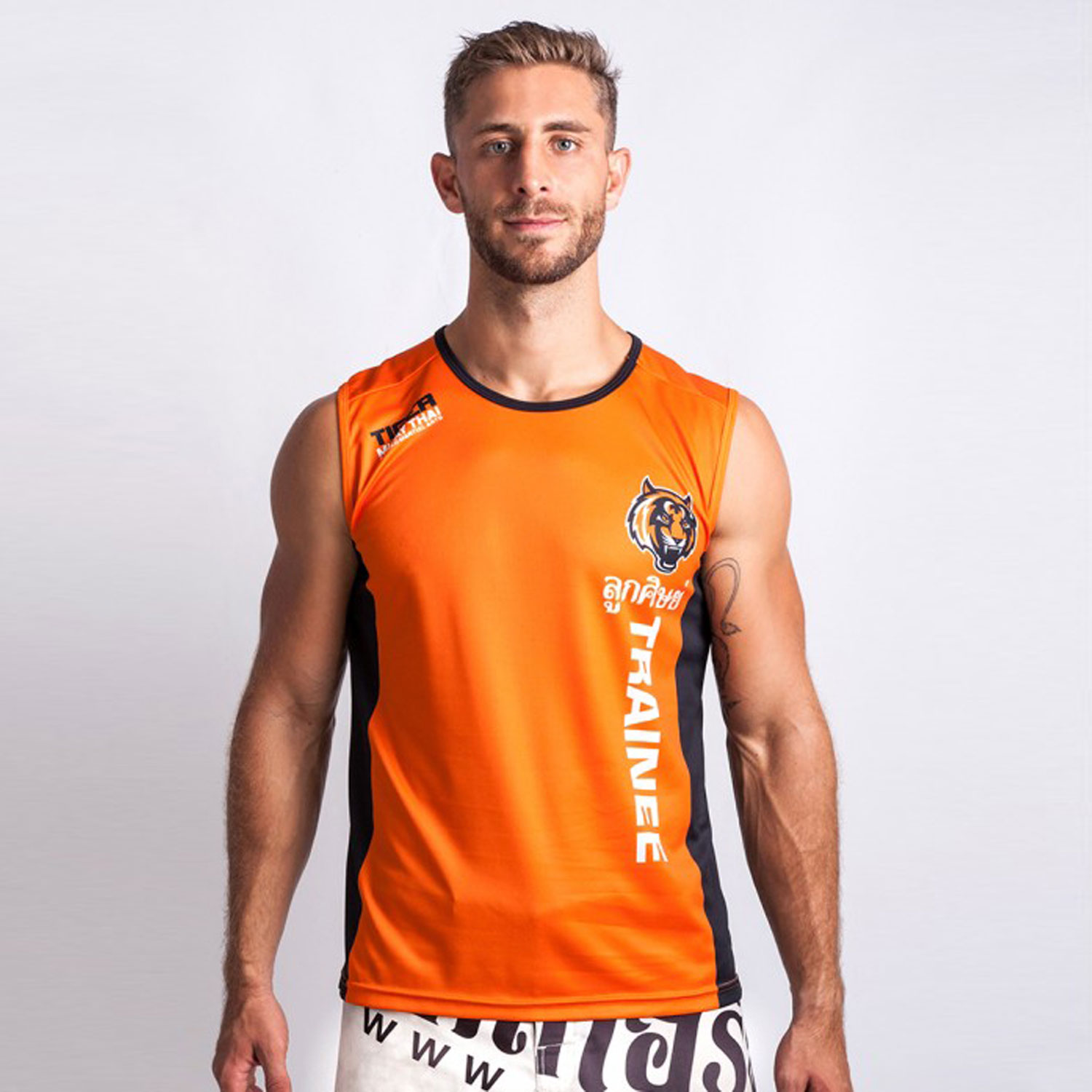 UFC老虎战队运动速干透气泰拳散打搏击格斗无袖MMA训练背心可定制