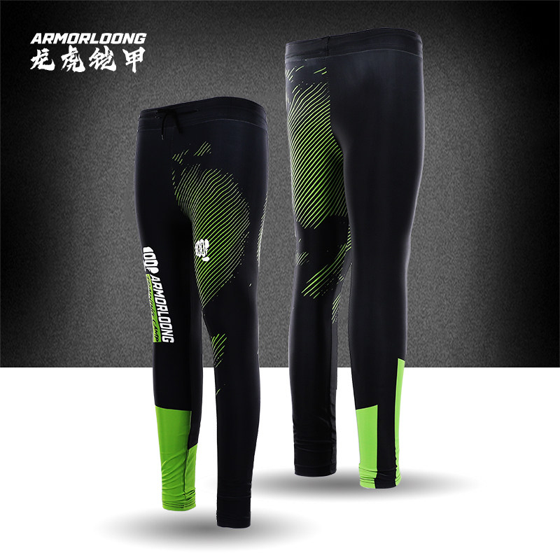 MMA格斗搏击紧身训练儿童男女春秋速干免费定制UFC训练营紧身长裤