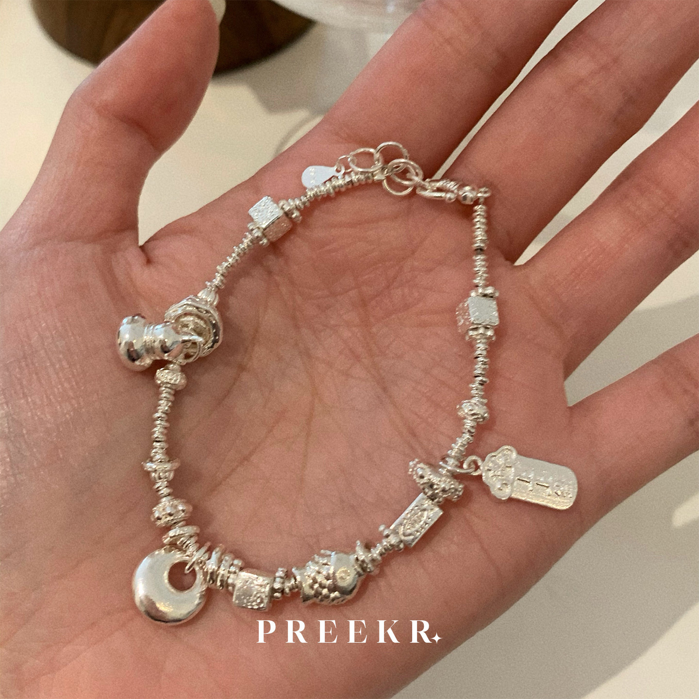 Pree百搭纯银葫芦吊坠小众手链生日礼物女生闺蜜实用情人节高级,饰品/流行首饰/时尚饰品新,银饰手链,淘宝优惠券,粉丝福利购,淘宝优惠卷