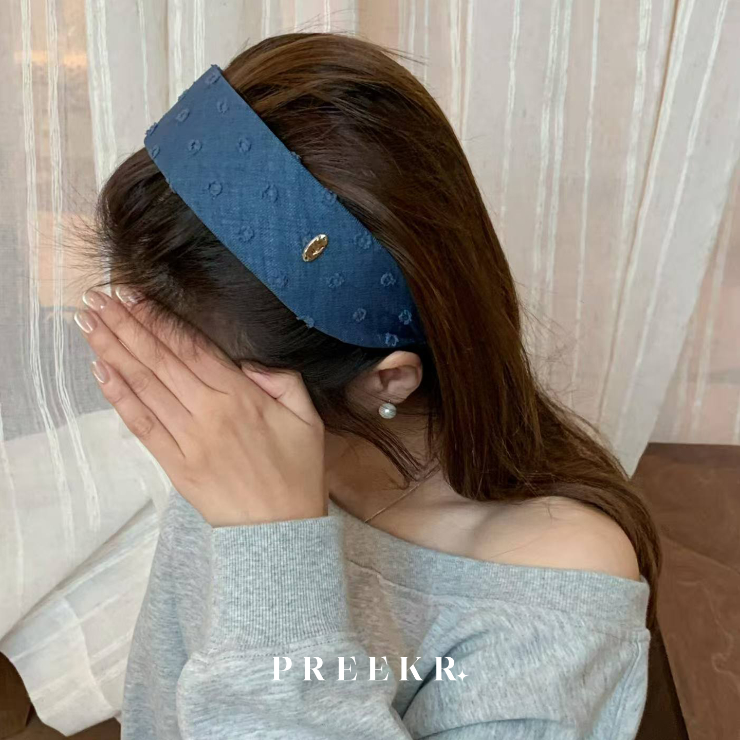 秋冬新款复古高颅顶百搭发箍