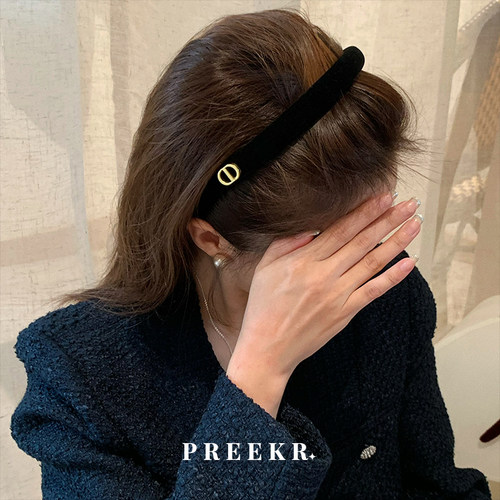 高级感高颅顶法式复古发箍