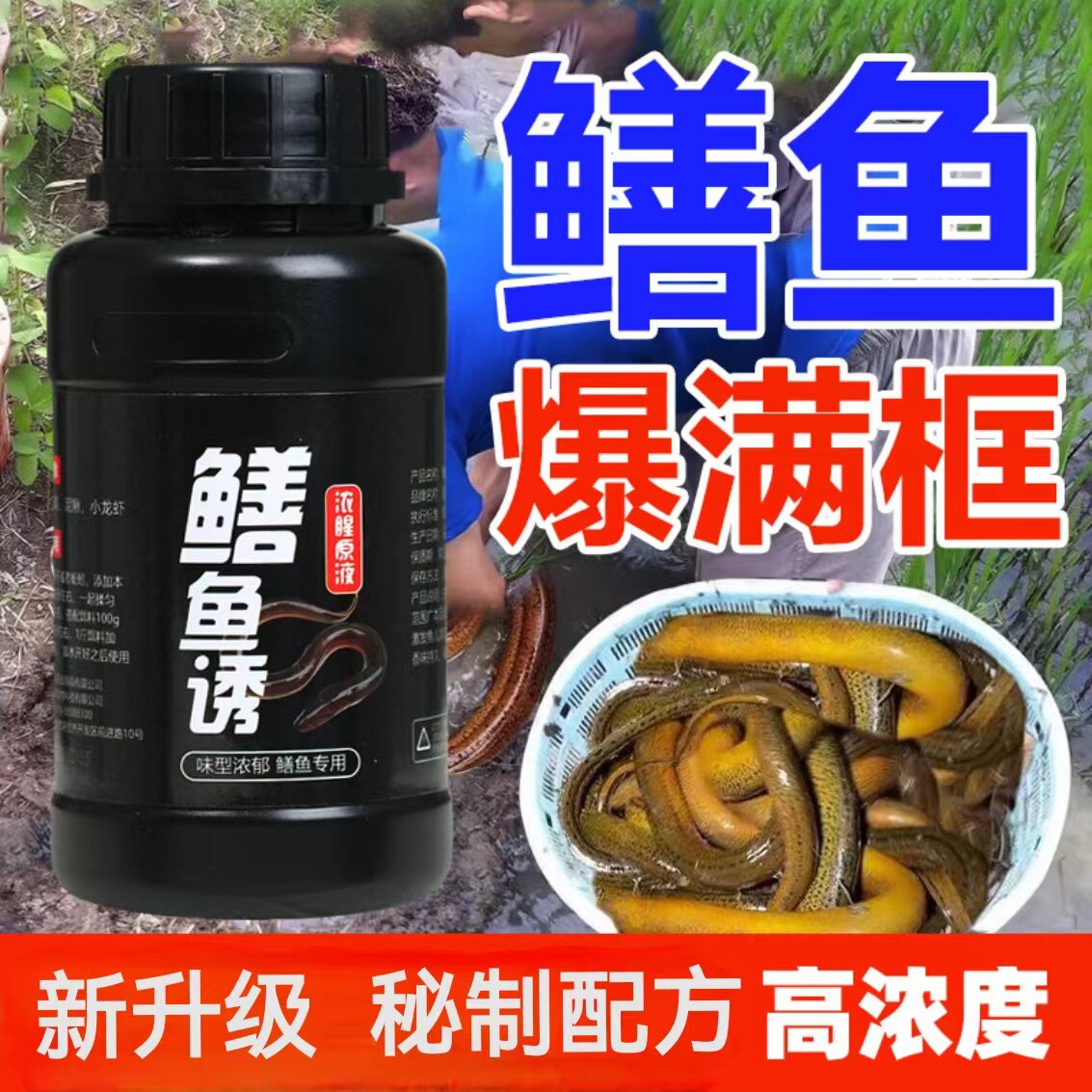 黄鳝灵饵小药鳝鱼王诱食剂饵料诱饵腥臭开口腥野钓黄辣丁泥鳅虾笼