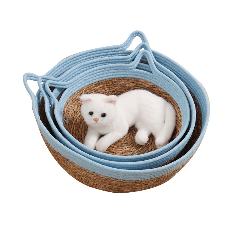 藤编猫窝四季通用宠物凉窝猫抓窝家用天然蒲草编织猫窝猫垫,宠物/宠物食品及用品,猫笼子/猫别墅,淘宝优惠券,粉丝福利购,淘宝优惠卷