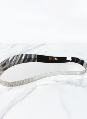 创意不锈钢脚掌托盘摆件客厅餐桌面酒店柜台样板间软装饰品