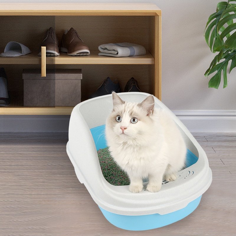 psm猫砂盆半封闭式猫厕所铲屎官防外溅猫砂盒猫咪宠物 pp环保,宠物/宠物食品及用品,猫笼子/猫别墅,淘宝优惠券,粉丝福利购,淘宝优惠卷