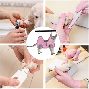 新款宠物猫咪美容吊床 猫咪指甲修剪清洁美容用品Dog Cat Hammock