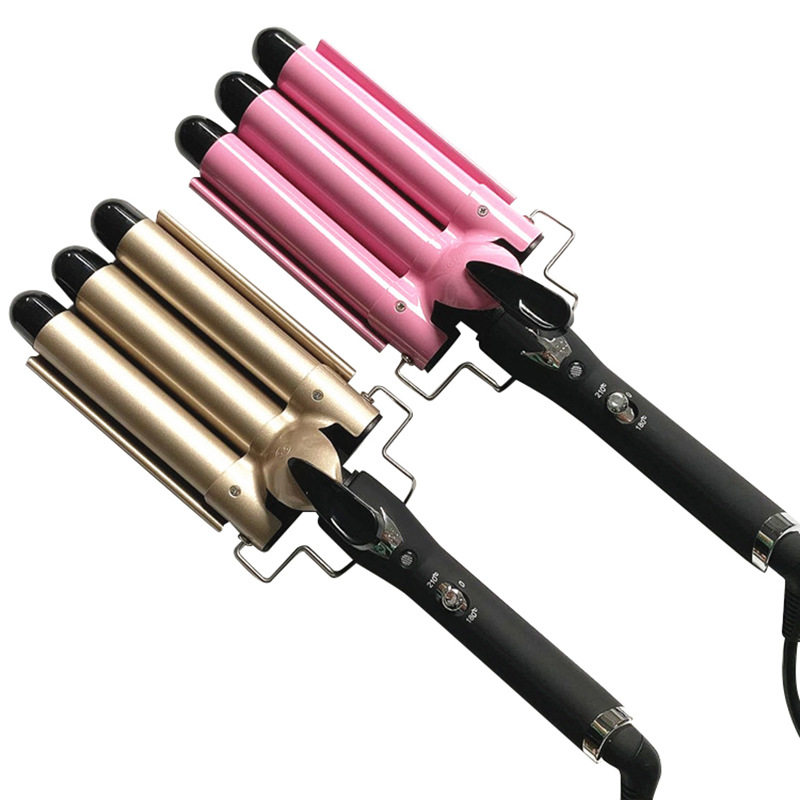 F-11陶瓷电卷棒梨花头卷发棒三棒卷发器干湿两用蛋卷烫发器