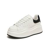 运动板鞋 女休闲鞋 2024秋季 天美意百搭厚底增高小白鞋 新款 BJ421CM4