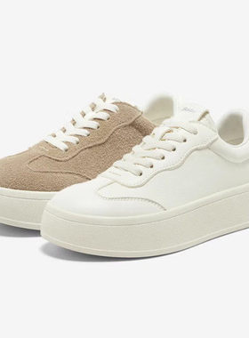 专柜拔佳2026春新款女鞋德训鞋厚底通勤百搭休闲板鞋00210AM6