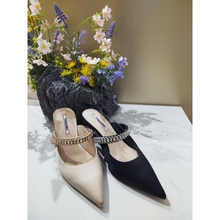 尖头水钻链条高跟细跟凉鞋 高定新款 盖茨比2026春季 73hours女鞋