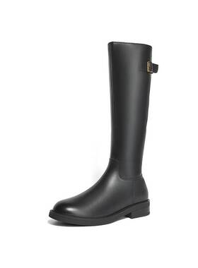 森达骑士靴女2024年冬季新款商场同款气质过膝长筒靴XEN01DG4