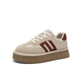 百丽Belle女鞋子厚底复古德训鞋女2025春季运动休闲板鞋B2460AM5