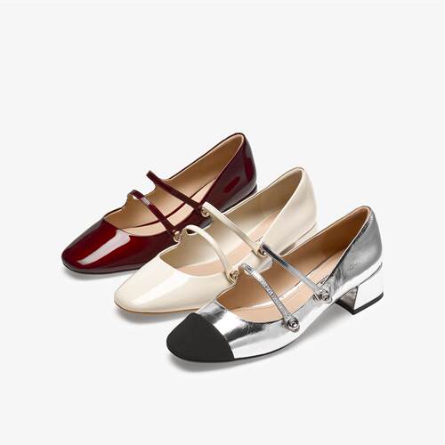 73hours女鞋音乐剧2026春款法式复古粗跟玛丽珍单鞋AAK08AM6