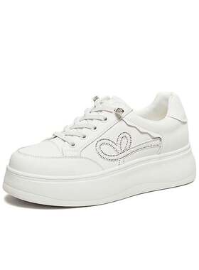 TATA他她女鞋2026春季新款小皮鞋时尚休闲鞋厚底百搭板鞋WJN30AM6