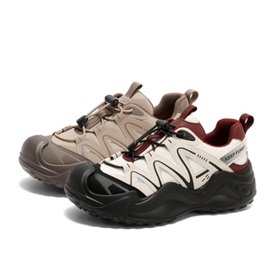 森达轻岩女鞋2025春季新款商场同款户外运动休闲老爹鞋XKJ01AM5