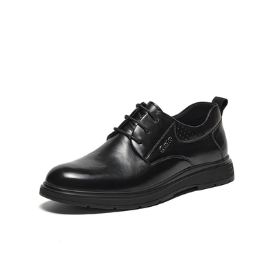 Bata商务正装鞋男2025春商场新款英伦牛皮德比鞋西装婚鞋71601AM5