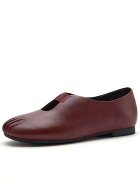 专柜正品Bata2026春时尚简约软底玛丽珍鞋女油蜡羊皮单鞋AZN27AA6