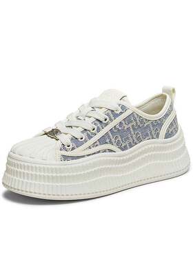 TATA他她贝壳糖女鞋2026春时尚休闲鞋厚底板鞋百搭小白鞋GZC01AM6