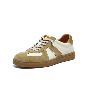 Bata休闲鞋男2025春季新款百搭通勤牛皮潮流德训运动鞋C3976AM5