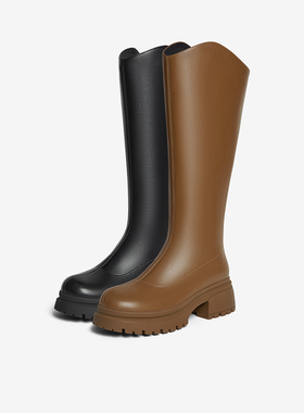 Bata瘦瘦靴女2024冬季商场新款显瘦百搭弹力长筒靴10982DG4