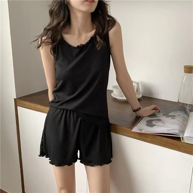 thin cool suit Home breathable silk large vest pajamas