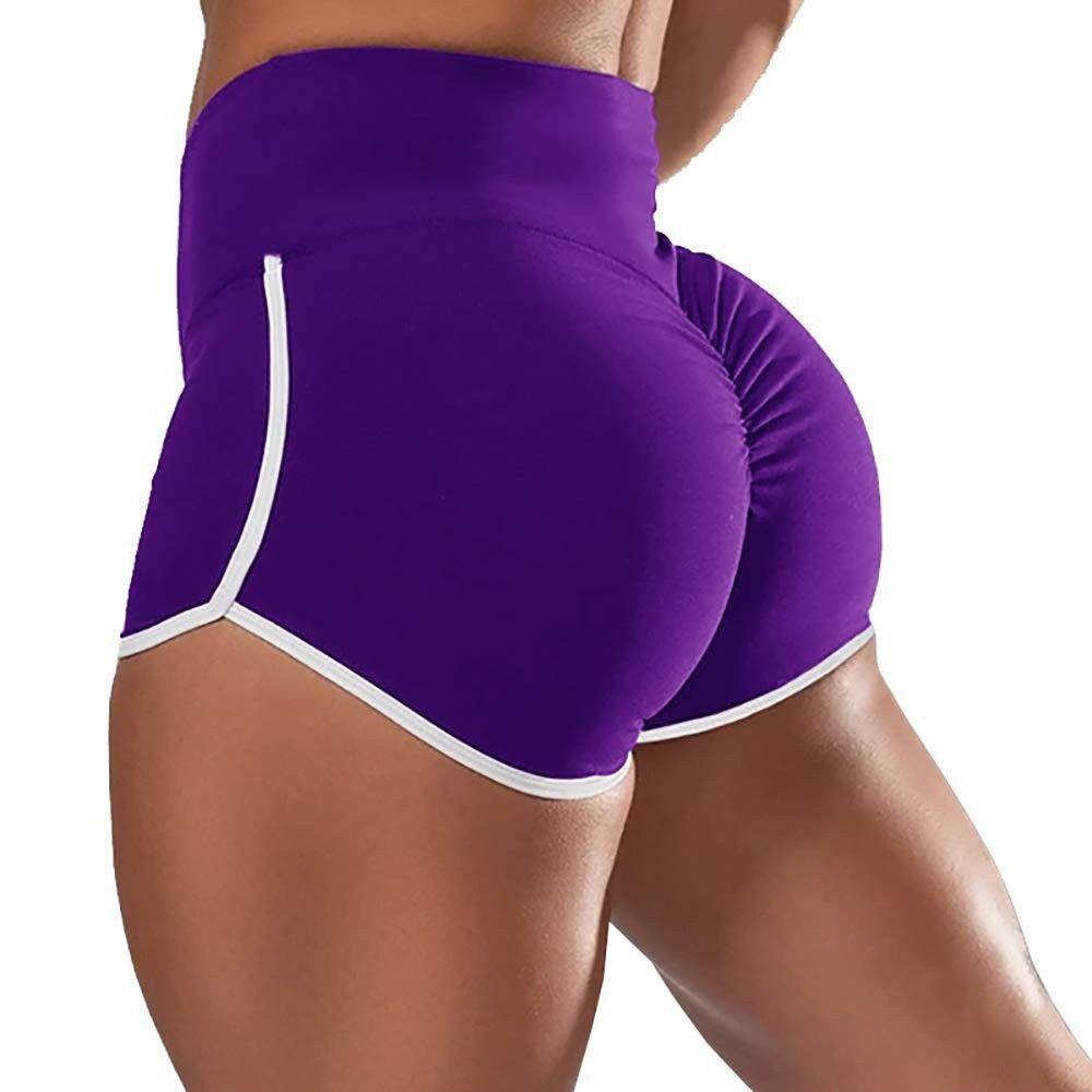 Shorts Hip-Lifting Tight Running Sports Waist High Color