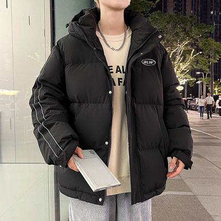 羽绒服男冬季2024新款青少年潮流加厚白鸭绒保暖外套冬装男款衣服