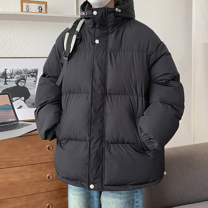 棉衣男款冬季加厚面包服外套男2024年新款羽绒棉服男士休闲棉袄子