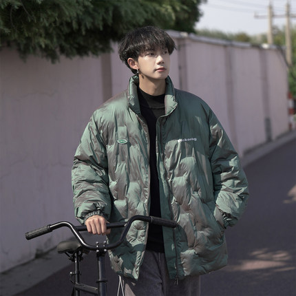 棉袄男款冬季2023新款潮流加厚羽绒棉服青少年宽松休闲棉衣外套男