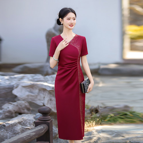 高级感喜婆婆结婚礼服