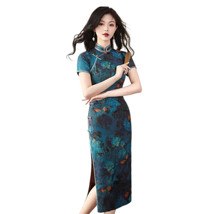 老上海旗袍复古民国风2025年春夏新款日常可穿气质高端连衣裙优雅