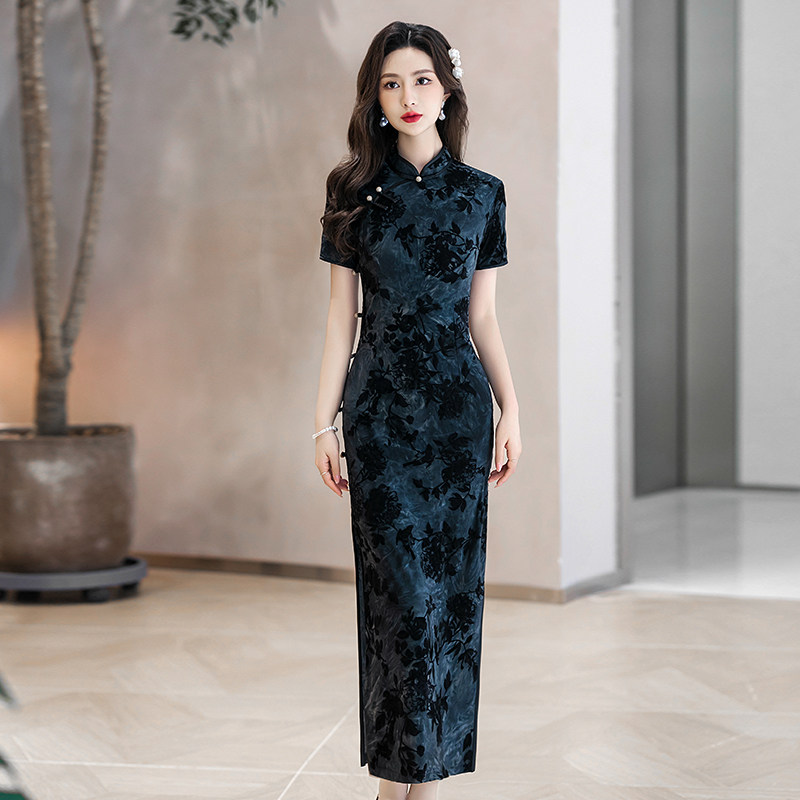 新中式复古民国风改良老上海旗袍