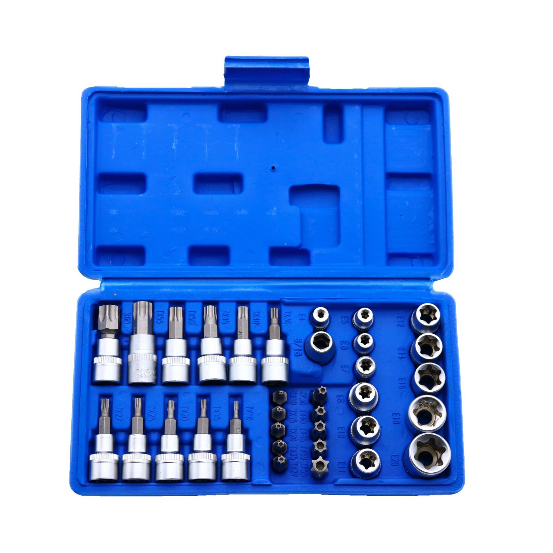 34pcs Auto repair tool batch head socket set汽修工具批头