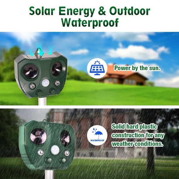 Ultrasonic rodent repellent, solar animal repellen动物驱赶器