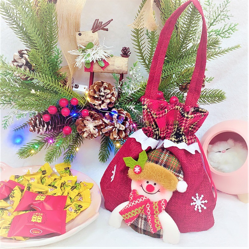 Christmas gift bag, candy bag, safe fruit bag圣诞礼物糖果袋