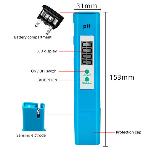 High precision pH meter, water quality analyzer, pH meter