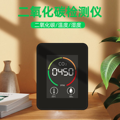 Carbon dioxide/temperature/humidity digital backlight detect