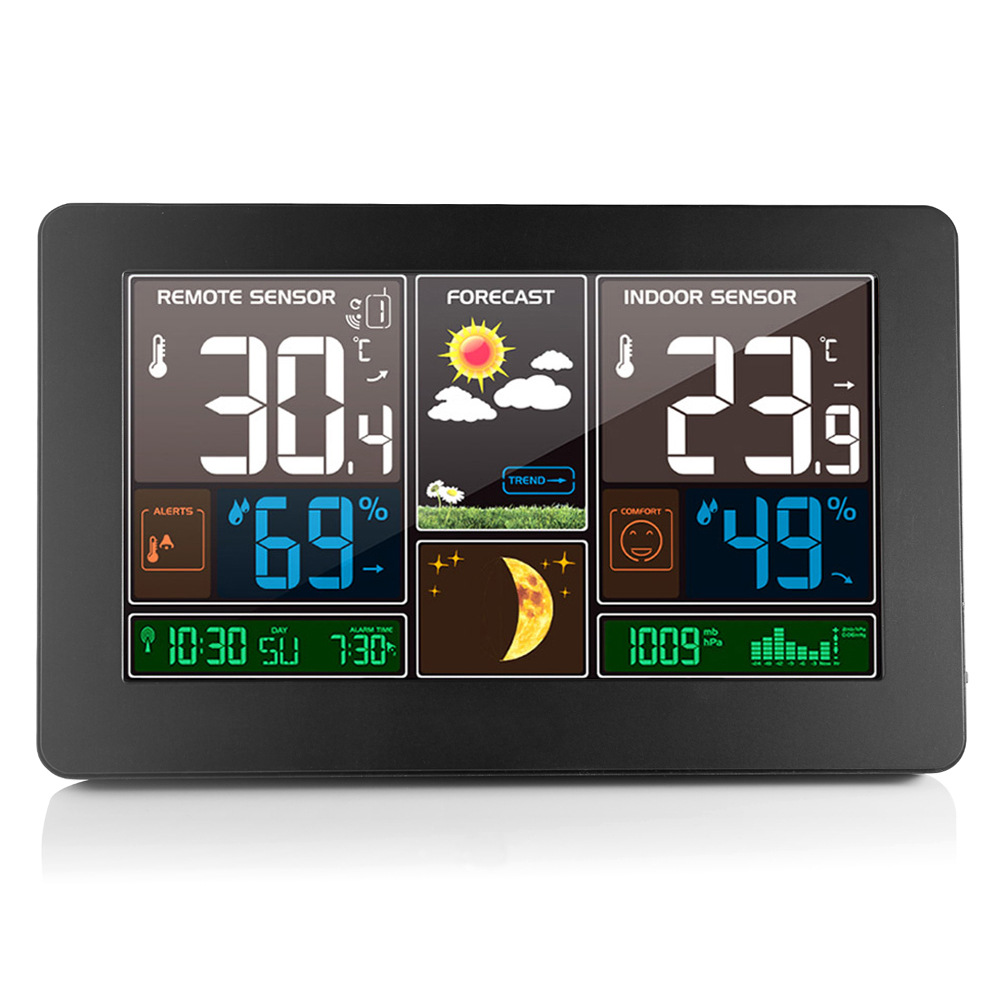 Meteorological clock thermometer and hygromete气象钟温湿度计