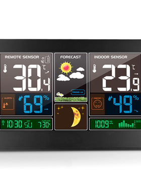 Meteorological clock thermometer and hygromete气象钟温湿度计