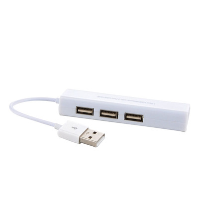 New 3 Port USB 2.0 Hub RJ45 Lan Card Ethernet Network