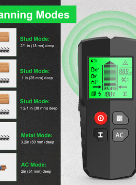 New 5-in-1 Wall Detector Column Detector Measuring Instrumen