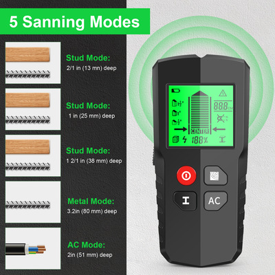 New 5-in-1 Wall Detector Column Detector Measuring Instrumen