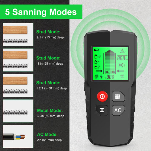 New 5-in-1 Wall Detector Column Detector Measuring Instrumen