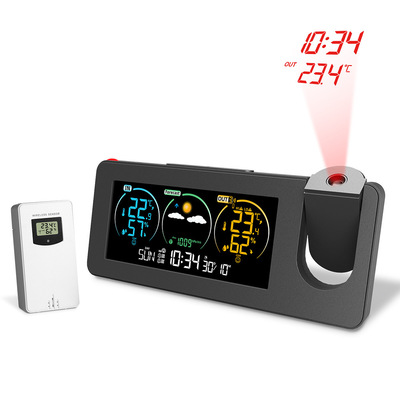 New electronic projection clock weather station彩屏数字闹钟