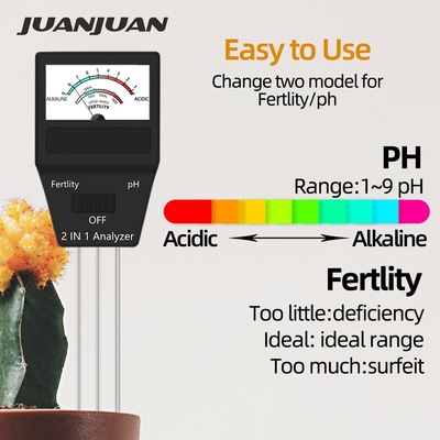 2-in-1 probe type soil moisture meter探针式土壤湿度计