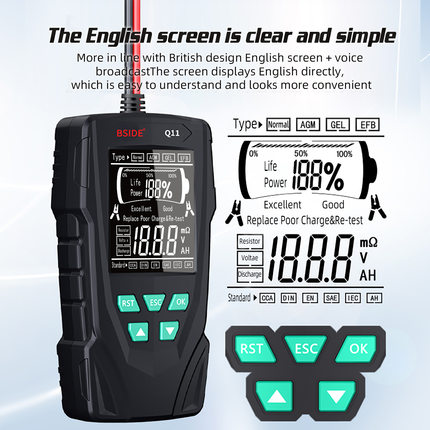 Automotive battery tester 12V24V internal resistance tester